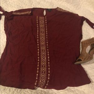 Embroidered top
